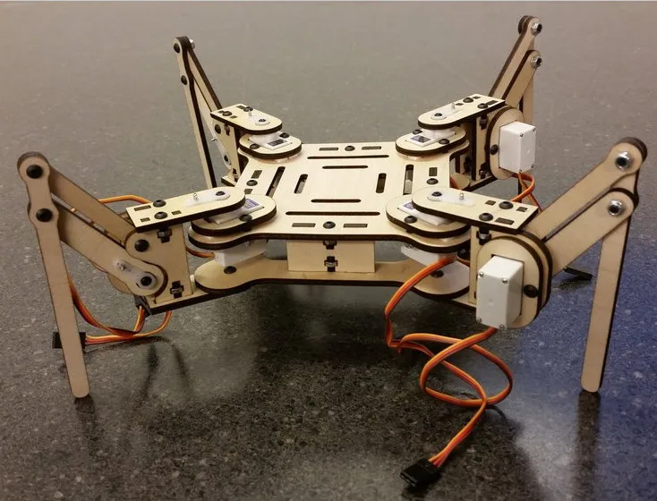

Christmas Gift !DIY mePed Quadruped Robot Kit 3mm wooden plate
