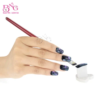 

BNG Nail Art Gradient Brush Wood Handle Nylon Blooming Shading Brush Gel Polish Color Change Angle Nail Painting Drawing Pen