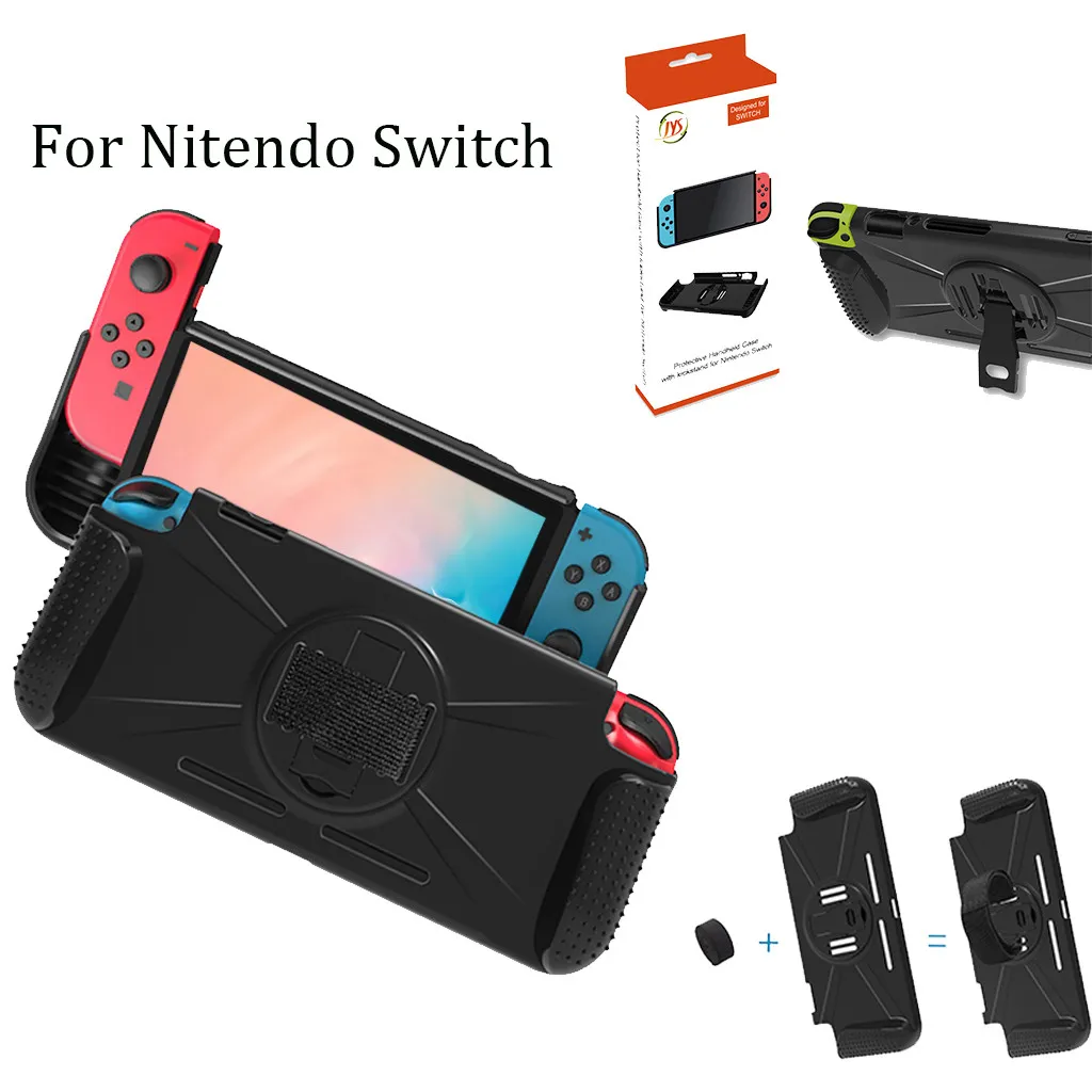 Анти-чехол от царапин для nintendo Zend переключатель Мягкий ТПУ чехол s Защитная крышка оболочка с ремешком для nintendo Switch 605#2