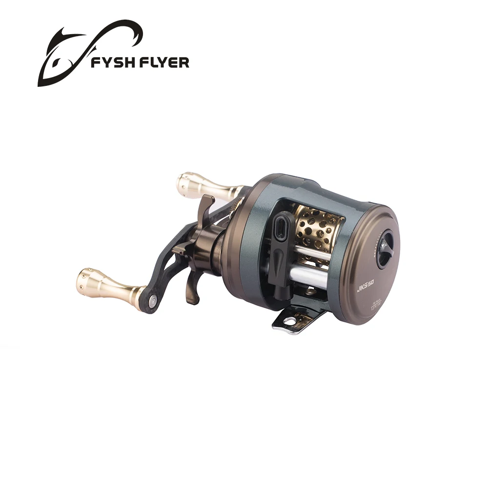 

Baitcasting Fishing Reels, Carbon Handle, Metal Spool and Bearings, 7+1BB, Stainless Steel Shaft, High Speed Ratio 6.2:1