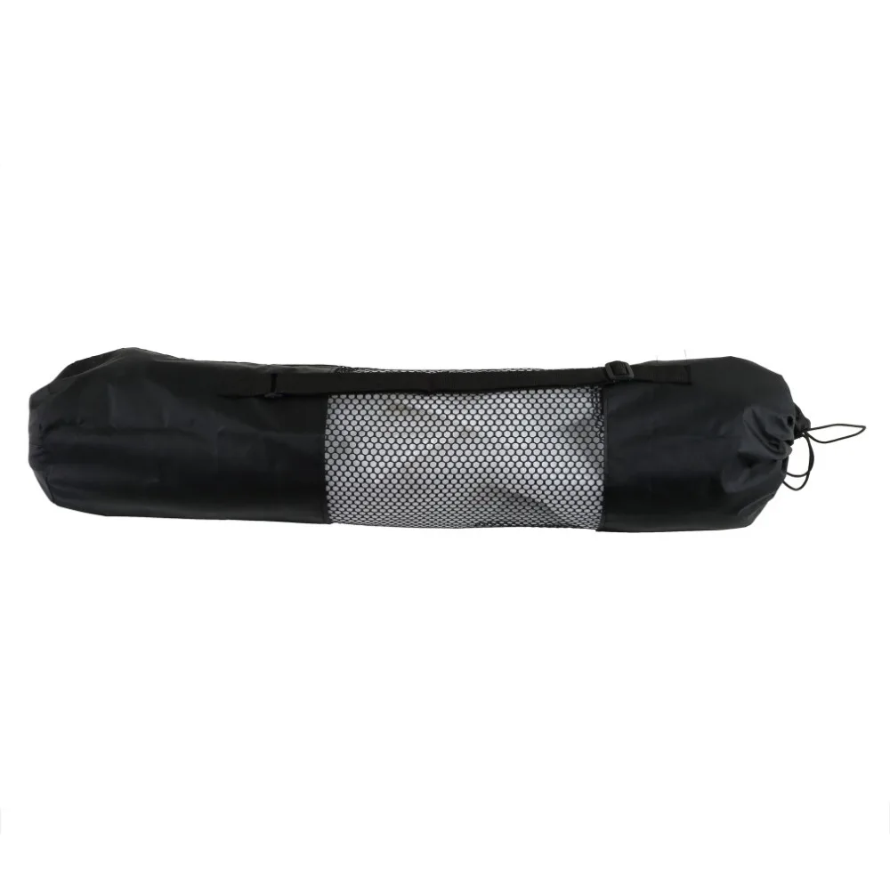 66*20 см портативный полиэстер нейлоновая сетка Mochila сумка для Йога-коврика черный спортивный коврик для спортзала сумка коврик для кемпинга пикника сумка для хранения