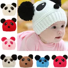 Милые животные Панда Детские трикотажные шапки Дети Зима держать тепло кроше вязаные шапочки магазин NYZ
