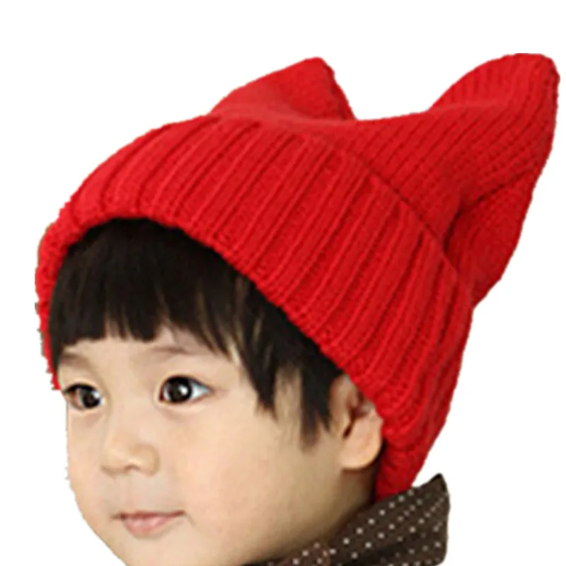 Осенние зимние наборы головных уборов для детей, вязаные шерстяные шапки, детские вязаные шапки для мальчиков и девочек