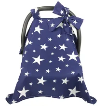 Детский хлопковый балдахин на автолюльку с большим бантом 29,0 см* 20,0 см