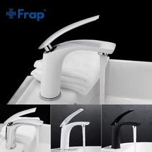 Frap 4 farben bad Becken Wasserhahn Bad Armaturen wasserhähne Solide Weiß schwarz Messing Cold & Hot Wasser Einzigen Handgriff Waschbecken mischbatterie