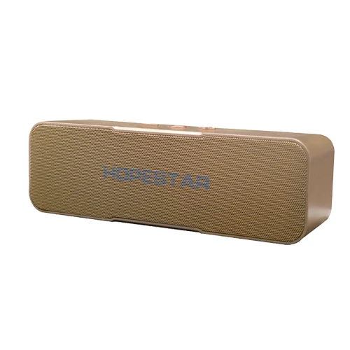 HOPESTAR H13 беспроводной Bluetooth динамик сабвуфер двойной бас стерео Поддержка USB TF AUX FM с зарядным устройством для мобильного телефона - Цвет: Gold