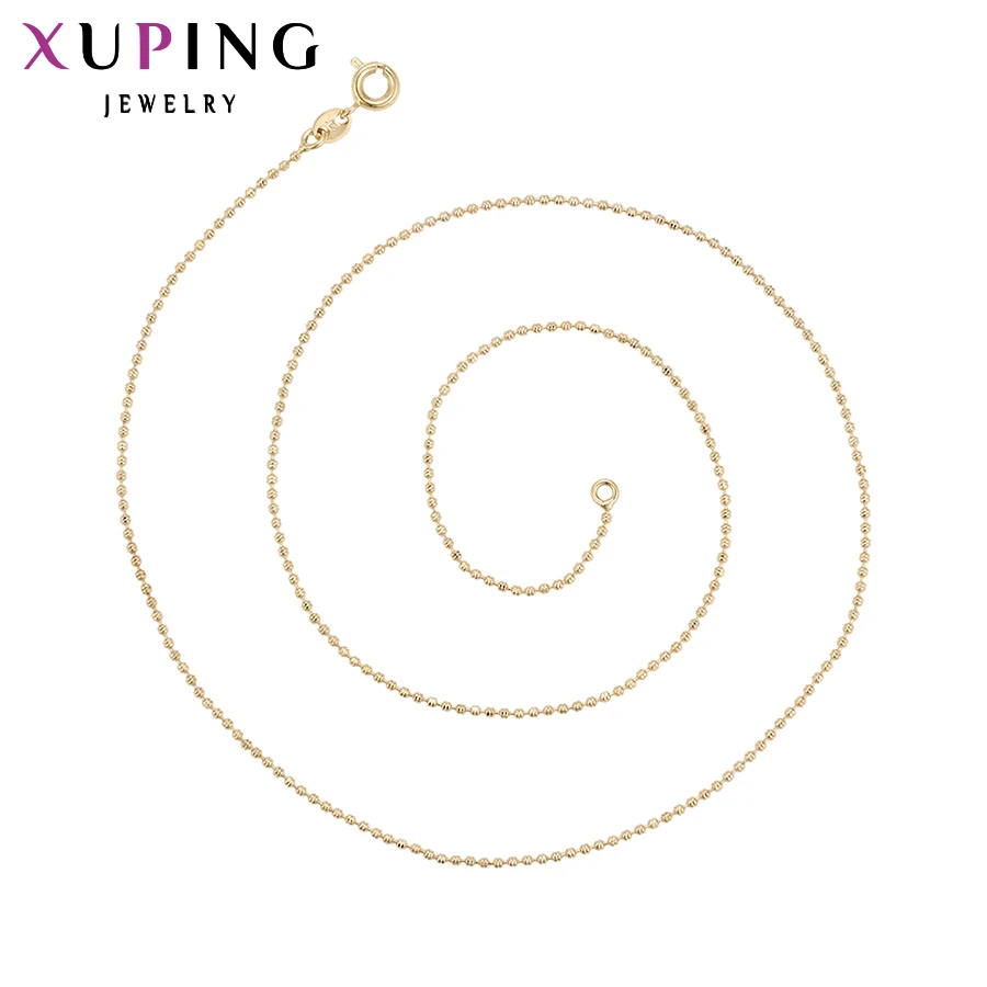 

11.11 Xuping Simple Fashion Necklace Charm Style Long Necklace Chain Women Girls Christmas Jewelry Gift S11.1-42589