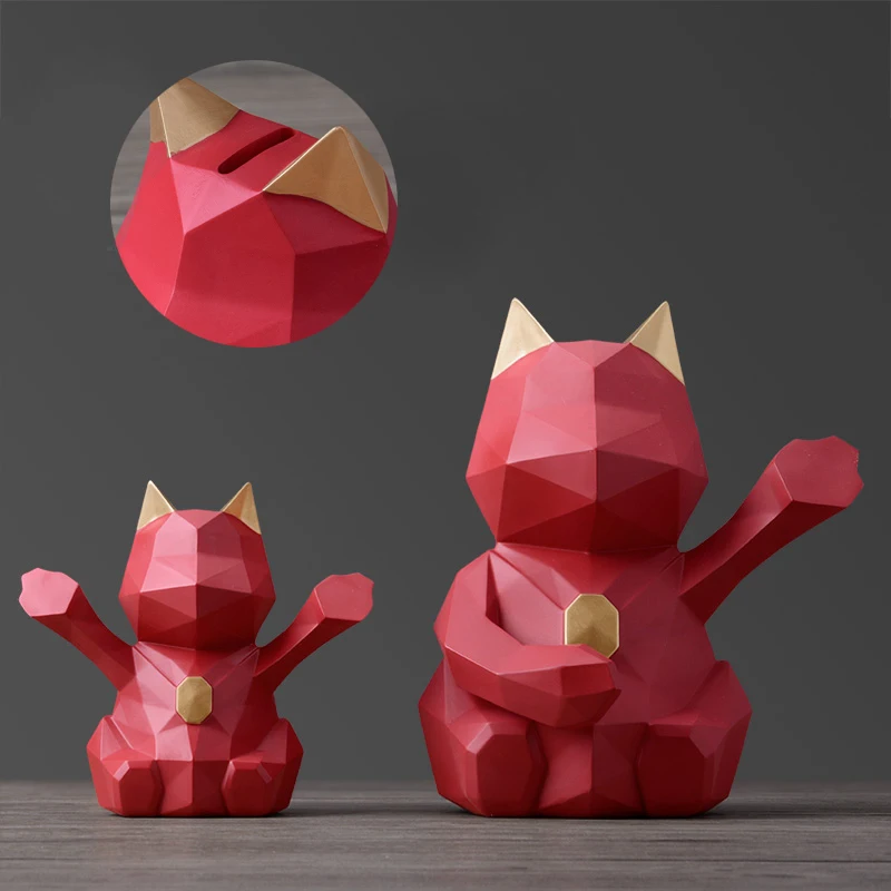 1 шт. скандинавские геометрические копилки lucky cat для взрослых большие украшения