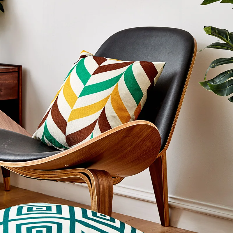 Наволочка с геометрическими декоративными подушечками 45*45 для гостиной дивана декоративные подушки украшения для дома