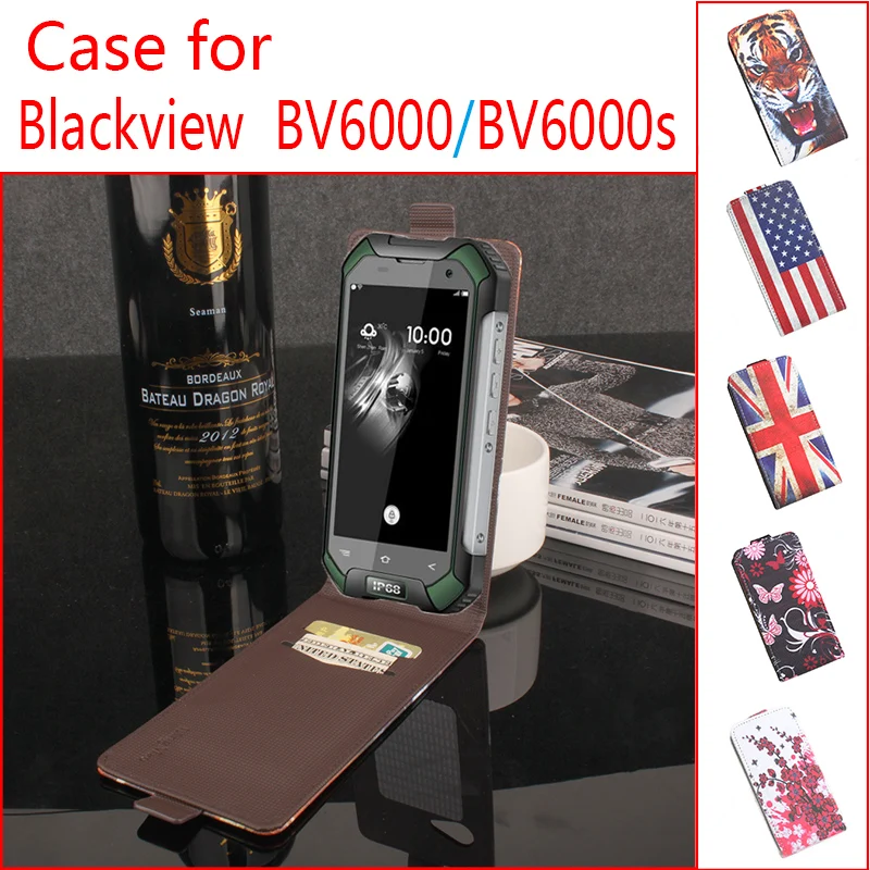 Чехол для Blackview bv6000 BV6000S чехол Крышка с флагом цветочный кожаный кошелек откидной