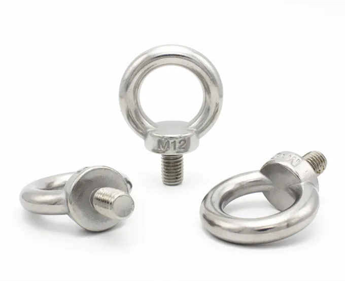 Pernos de ojo de elevación Anillo Tornillo Brillante Cinc Plateado Perno Macho M6 M8 M10 M12 M16 M20