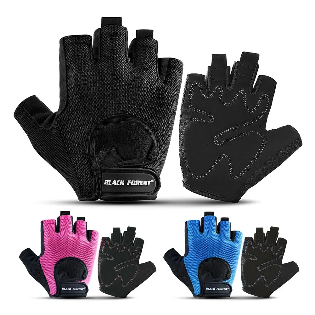 

Spring Half Finger Outdoor Sports Riding Men Women Fitness Gloves Non-slip Fingerless Breathable Protective Sunscreen Gloves