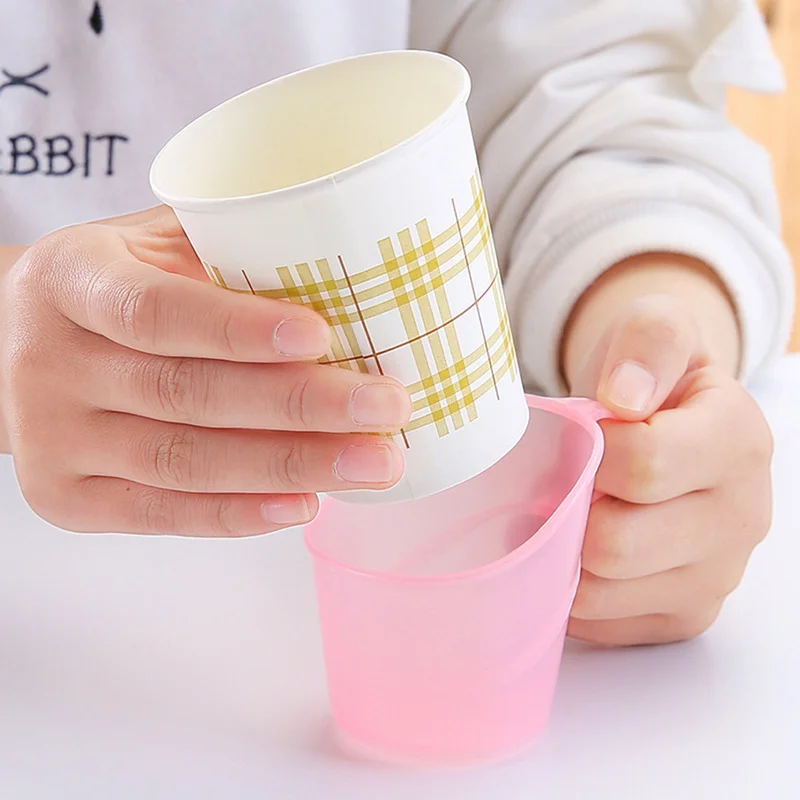 1pc Bottle Sleeve Cup Sleeve Cup Rattan Weaving Sleeve Cup Holder with Handle