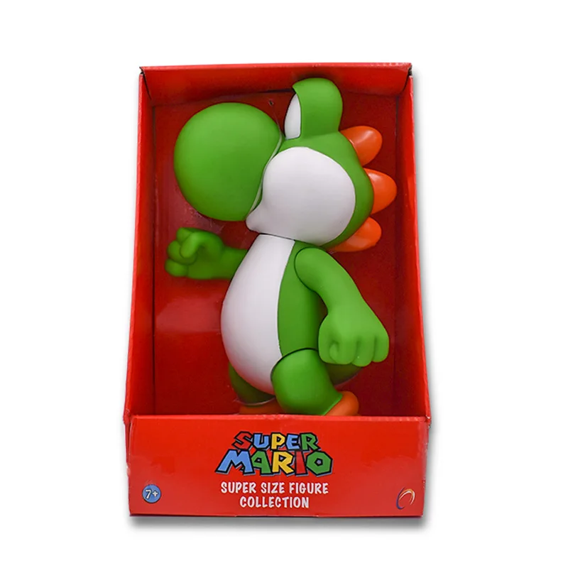 7 стилей 23 см Марио Bros Фигура Йоши Персик Принцесса жаба ПВХ Фигурки горячие игрушки для детей Марио Луиджи - Цвет: Yoshi in box