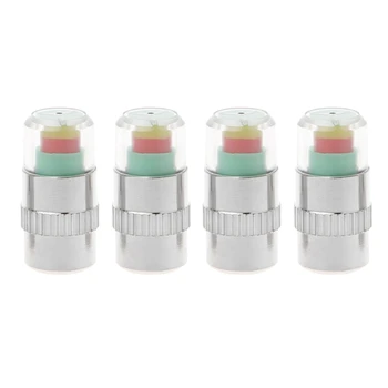 

Hot New 4Pcs Car Auto Tire Pressure Monitor Gauge Indicator Alert Valve Cap Test Sensor 2.4 Bar High Quality