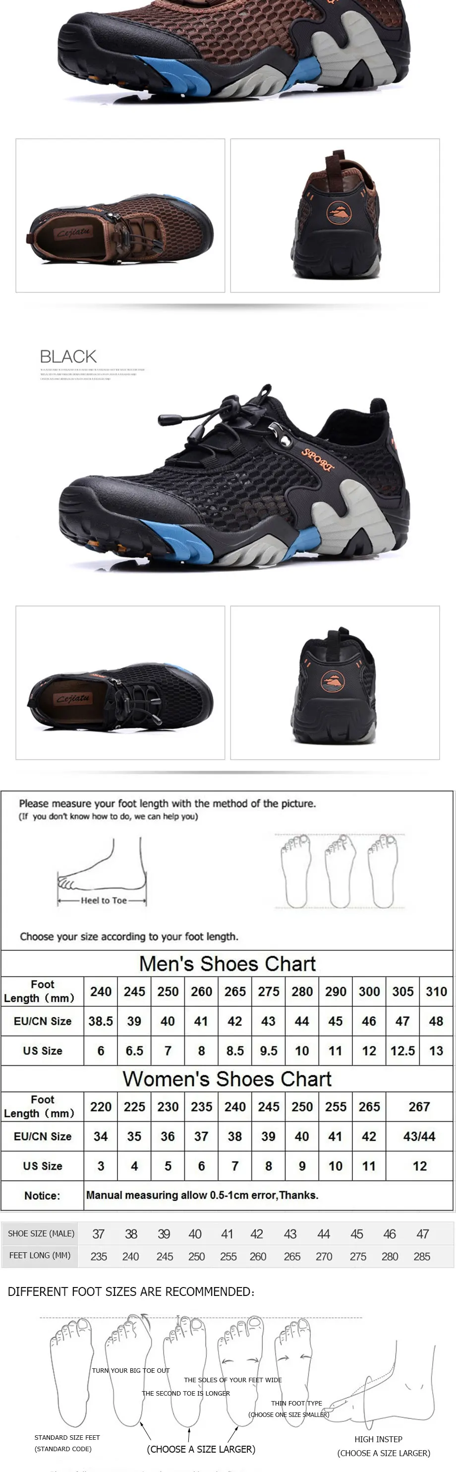Летние походная дышащяя обувь сетки легкий Открытый Спортивная обувь быстросохнущие кроссовки Нескользящие мужские ботинки для похода