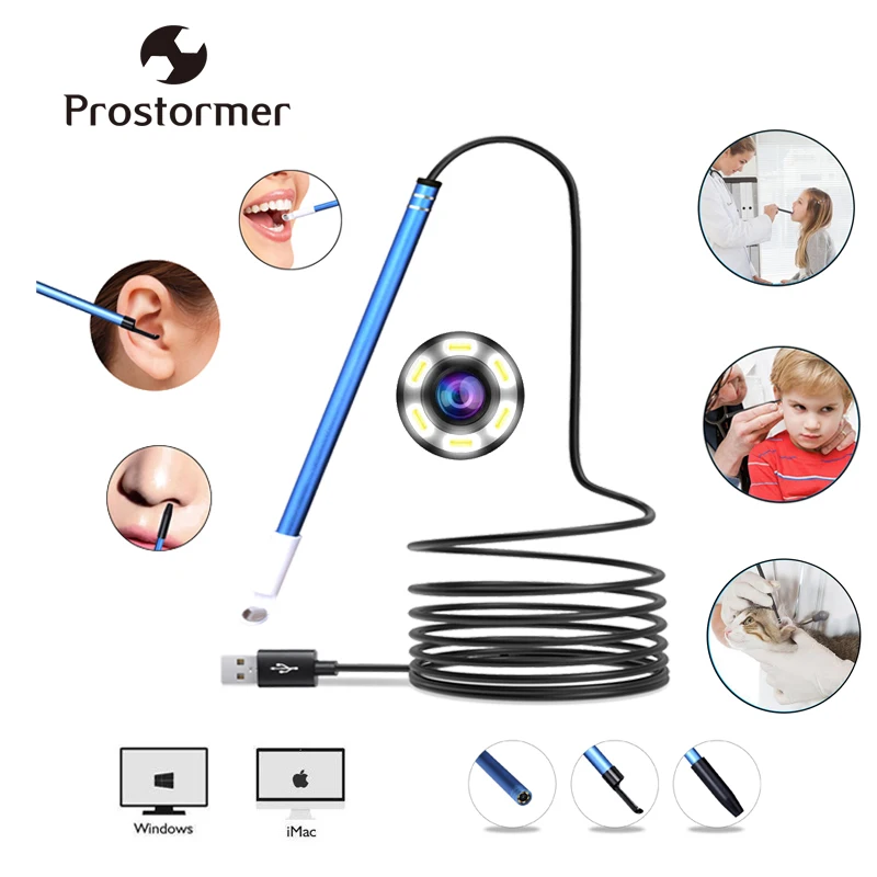 

Prostormer USB Ear Cleaning Endoscope Visual Ear Spoon Multifunctional Earpick Inspection Otoscope Health Care Cleaning Tool 30