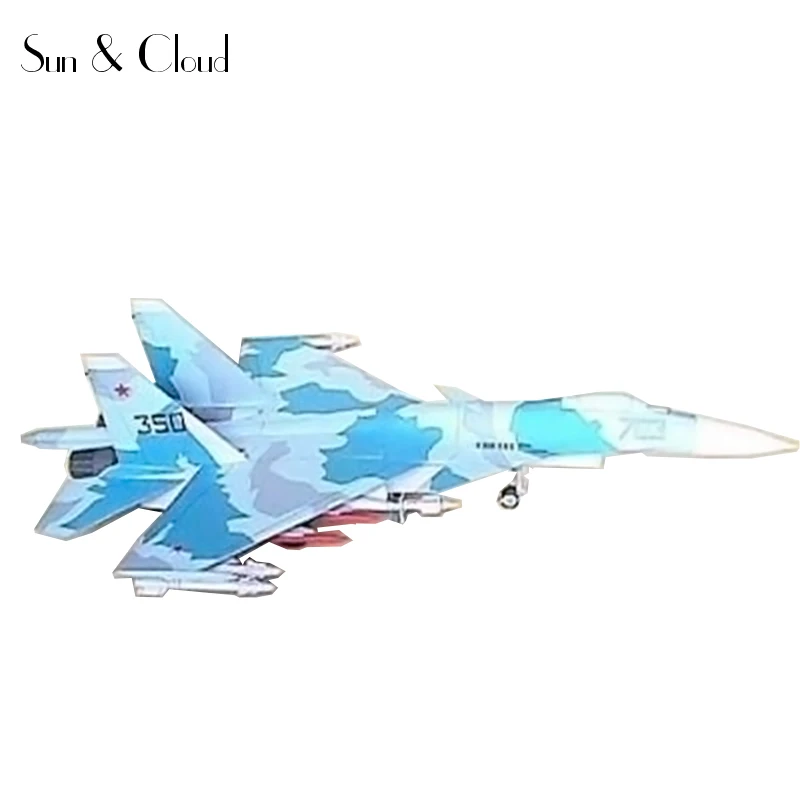 3D самокат Sukhoi 1:50 бумажная модель для сборки ручная работа головоломка детские