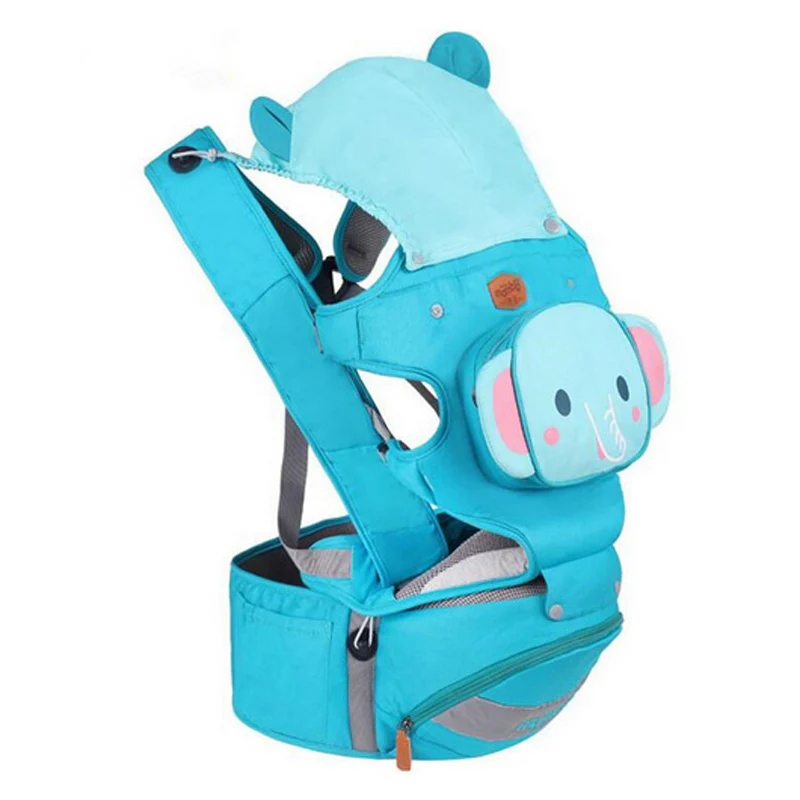 

3-36 Months Breathable Front Facing Baby Carrier Cute Cartoon 4 in 1 Infant Kids Comfortable Sling Backpacks Pouch Wrap 5 Colors