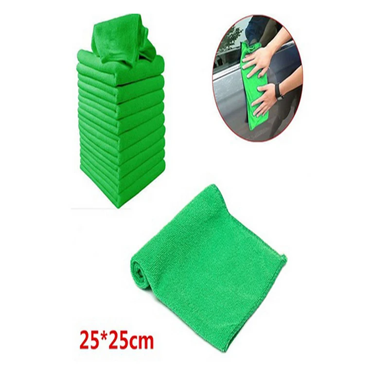 5/10pcs Microfiber Car Wash Towel Soft Cleaning Auto Car Care Detailing