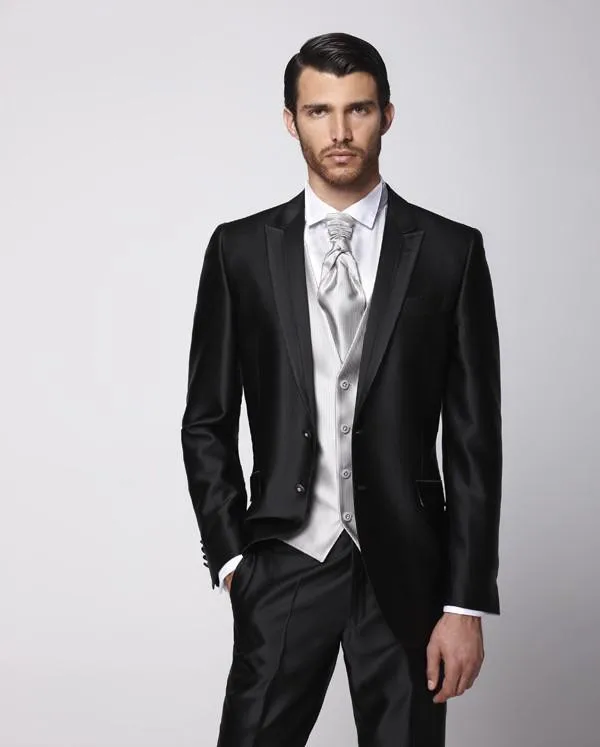 Customize made Black suit Tuxedos brand clothing palace Groomsman