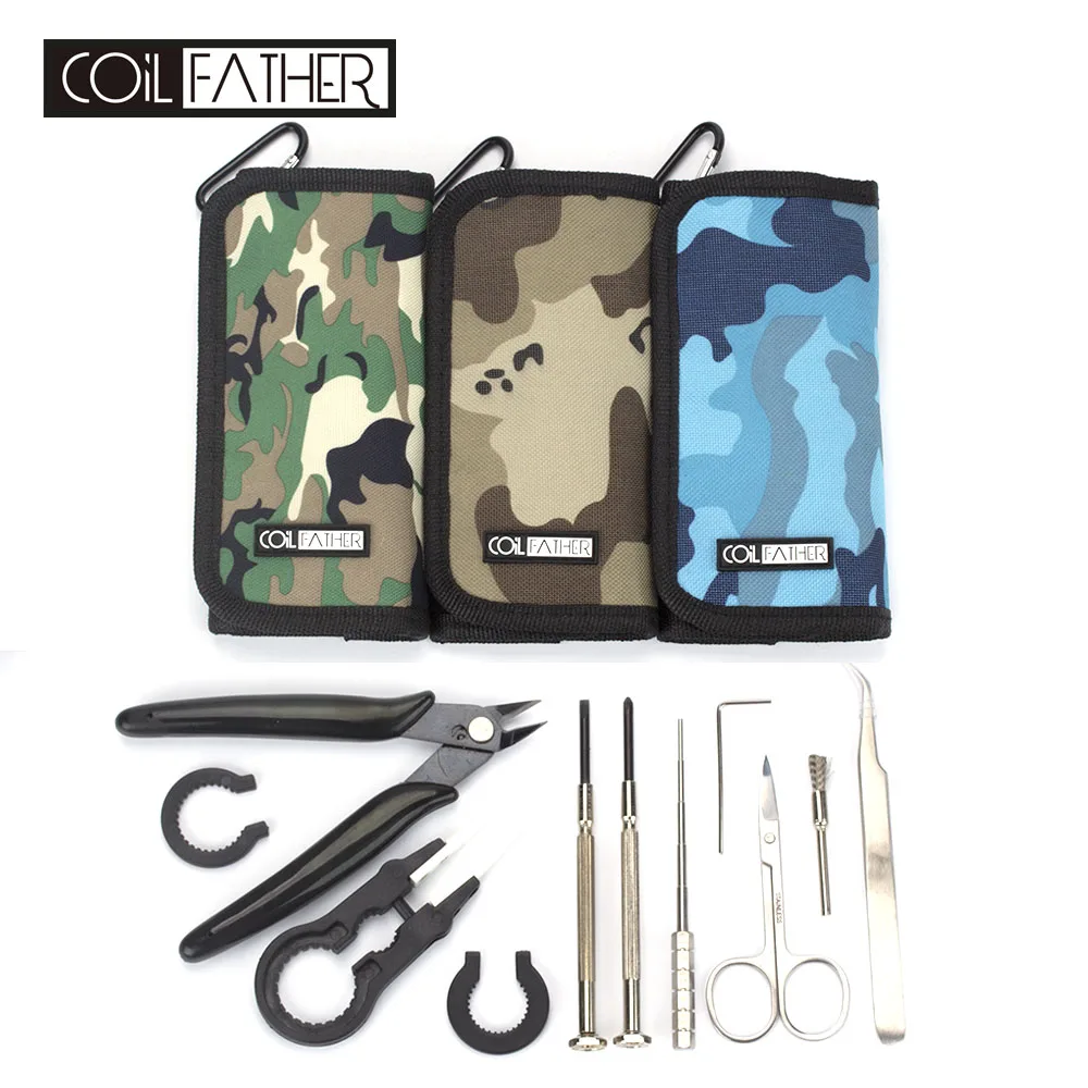 

Coil Father Sushi Vape Tool Kit Mini Master Tool Kit v3 Vape Carry Bag For Electronic Cigarette RDA RTA Vape Accessory