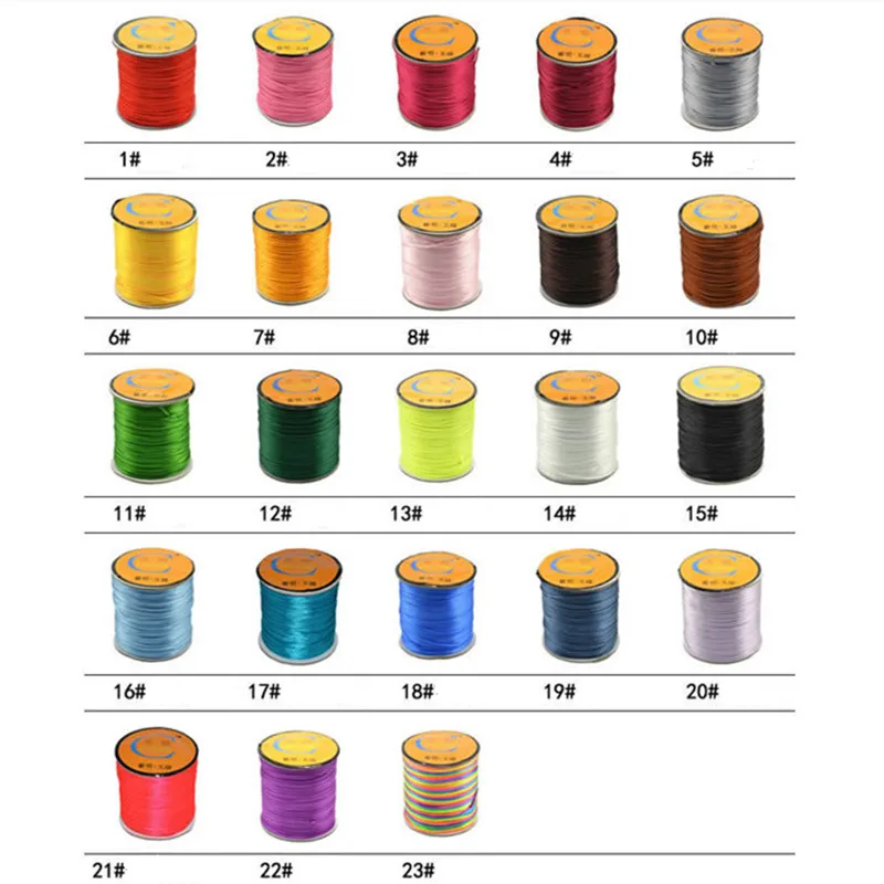60 м/Катушка 1,5 мм атласная шелковая нейлоновая нить китайский узел Бисероплетение Шнур ремешок для DIY ювелирных изделий кисточкой браслет ожерелье изготовление