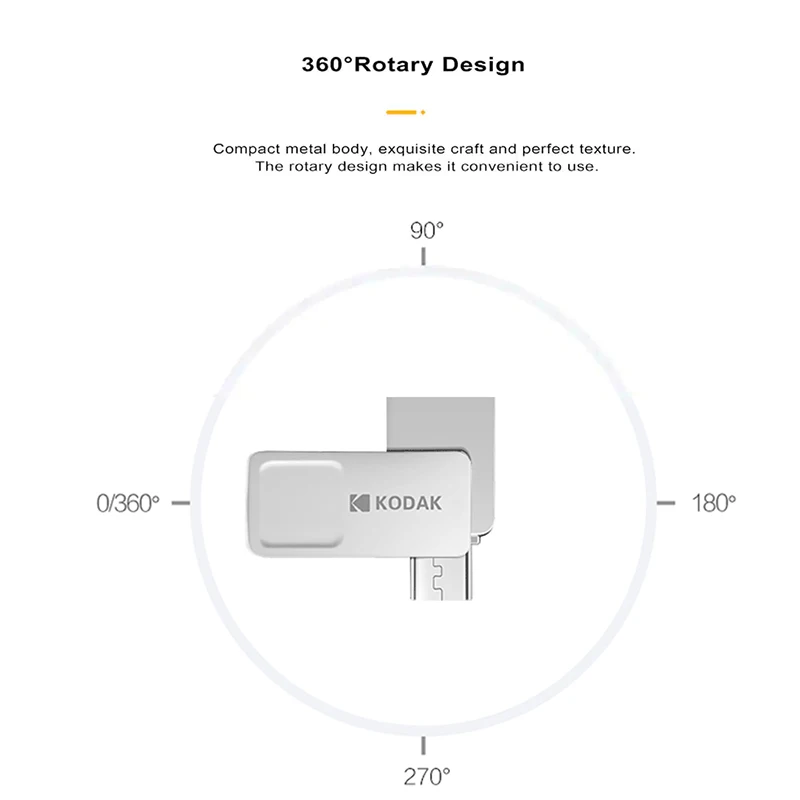 Kodak USB Flash Drive K223B USB3.1 Micro OTG двойной Интерфейс памяти stick16GB 32 GB 64 металла U диск 3 0