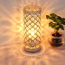 Home Bedroom Crystal Table Lamp Light Beauty Eyeshield Desk Lamps Bedside Reading Room Sitting Room LED Night Light Fixture creative corsair eye watch desk lamps led cartoon animals kids room bedroom bedside table lamp feeding reading light