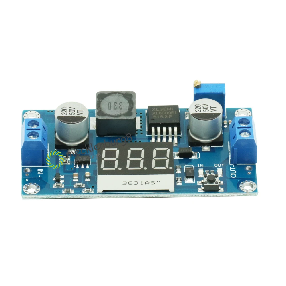 

DC-DC XL6009 Digital Boost Step Up Power Supply Module Adjustable 4.5-32V to 5-52V Step-up Voltage Regulator With LED Voltmeter