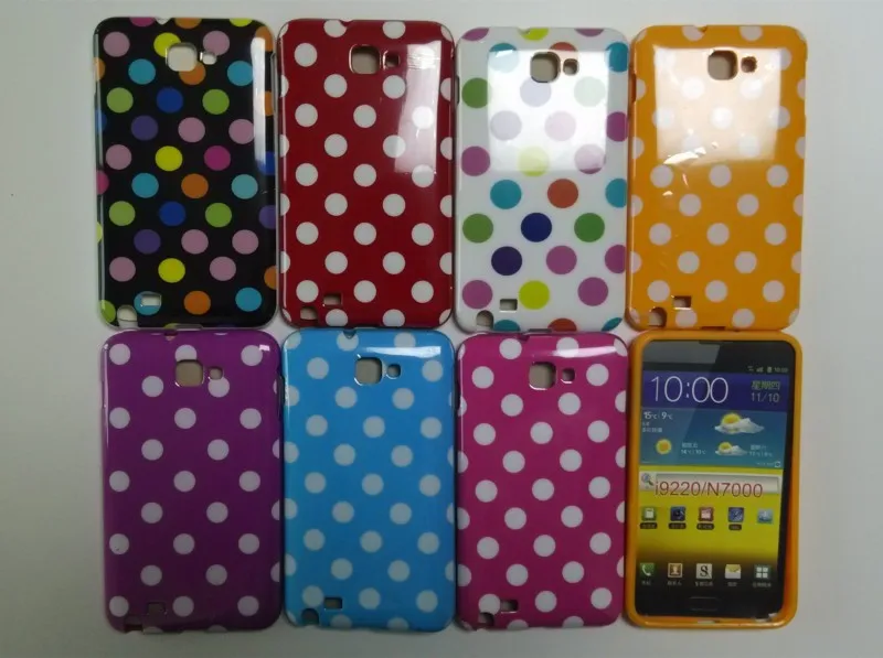 Samsung Galaxy Note i9220 Polka Dots Case (1)