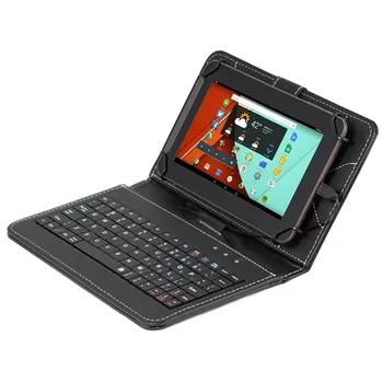 

France Layout Keyboard Portable Micro USB Type C Keyboard Case Cover For Samsung Lenovo Huawei 9 10 10.1 inch Tablet