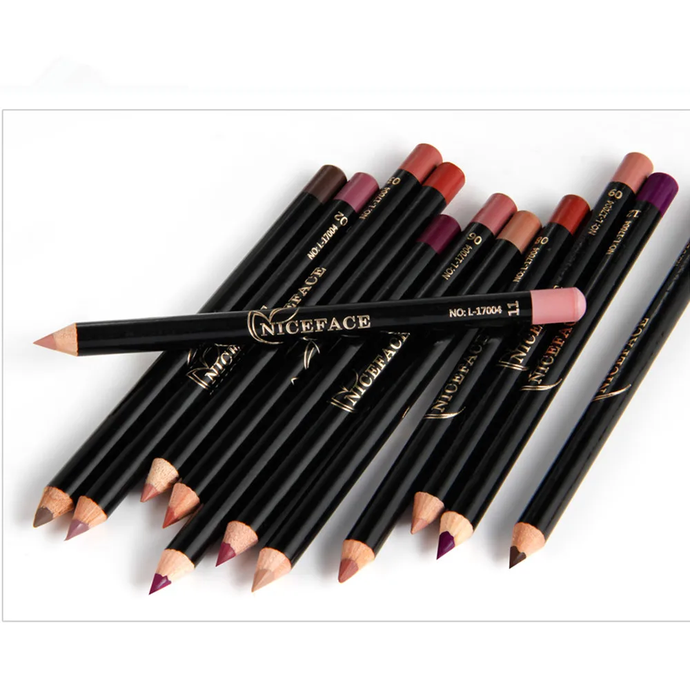 

Professional Multicolor Party Queen Lipliner Pencil Waterproof Wooden Blend Lip Liner Pencil Contour Makeup Lipstick Tool