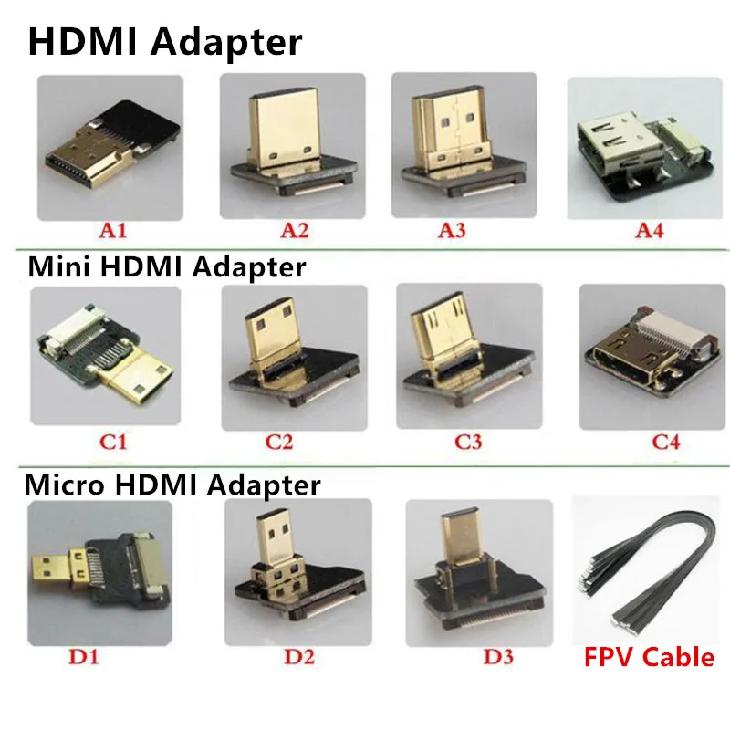 0,2-1 м FPV Dual Up угловой 90 градусов HDMI Тип папа-папа HDTV FPC плоский кабель для мультикоптера аэрофотосъемки 10 см 50 см
