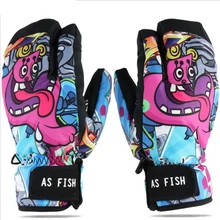 Новые мужские женские зимние перчатки снегоходы мотоциклетные зимние лыжные перчатки ветрозащитные зимние уличные снежные перчатки