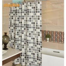 Bathroom Shower Curtain The Mosaic Pattern 130g Of Figured Dacron Cloth Toilet Partition Curtain Waterproof Mouldproof waterproof mouldproof beach print shower curtain