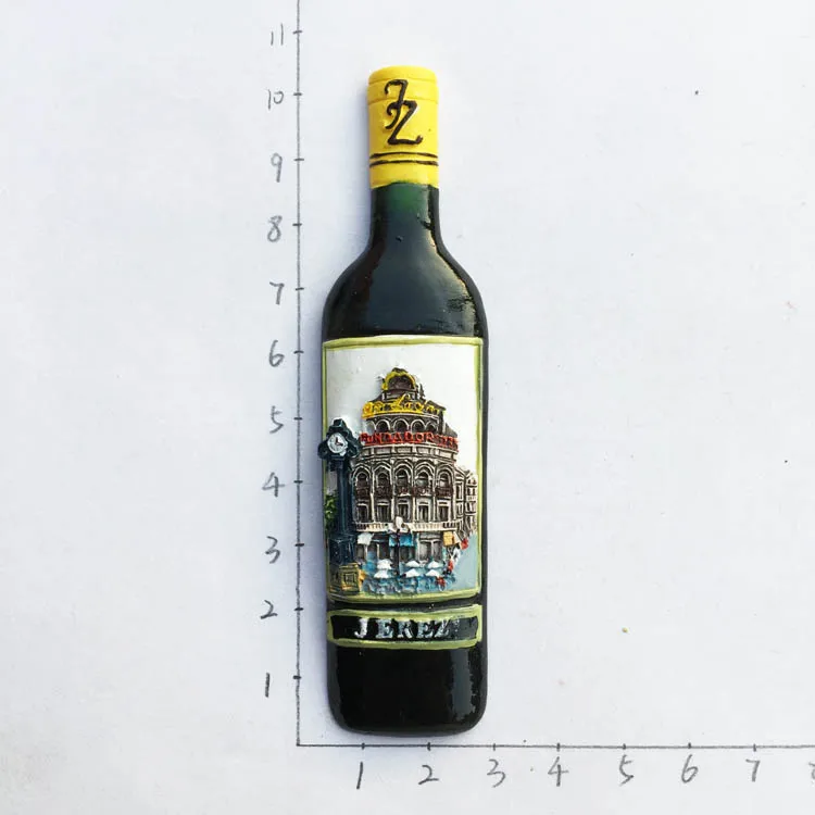 

hometown of sherry, Spain, Jerez souvenirs, magnetic stickers