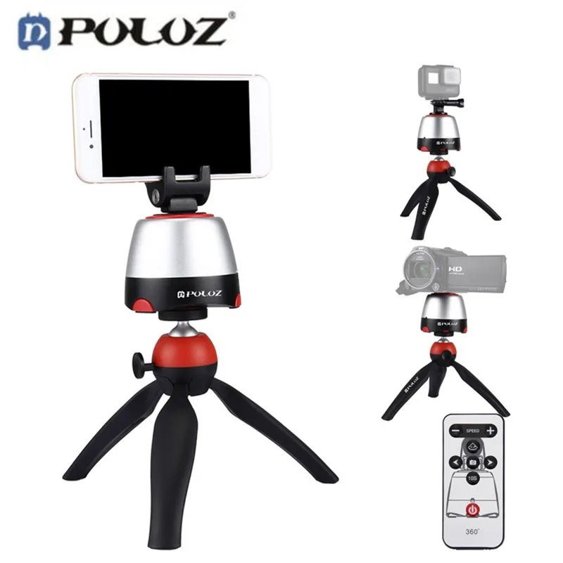 

PULUZ 360 Degree Rotating Camera Pan Multi-Function Mobile Phone Electric Bluetooth Remote Control Panorama Pan Head