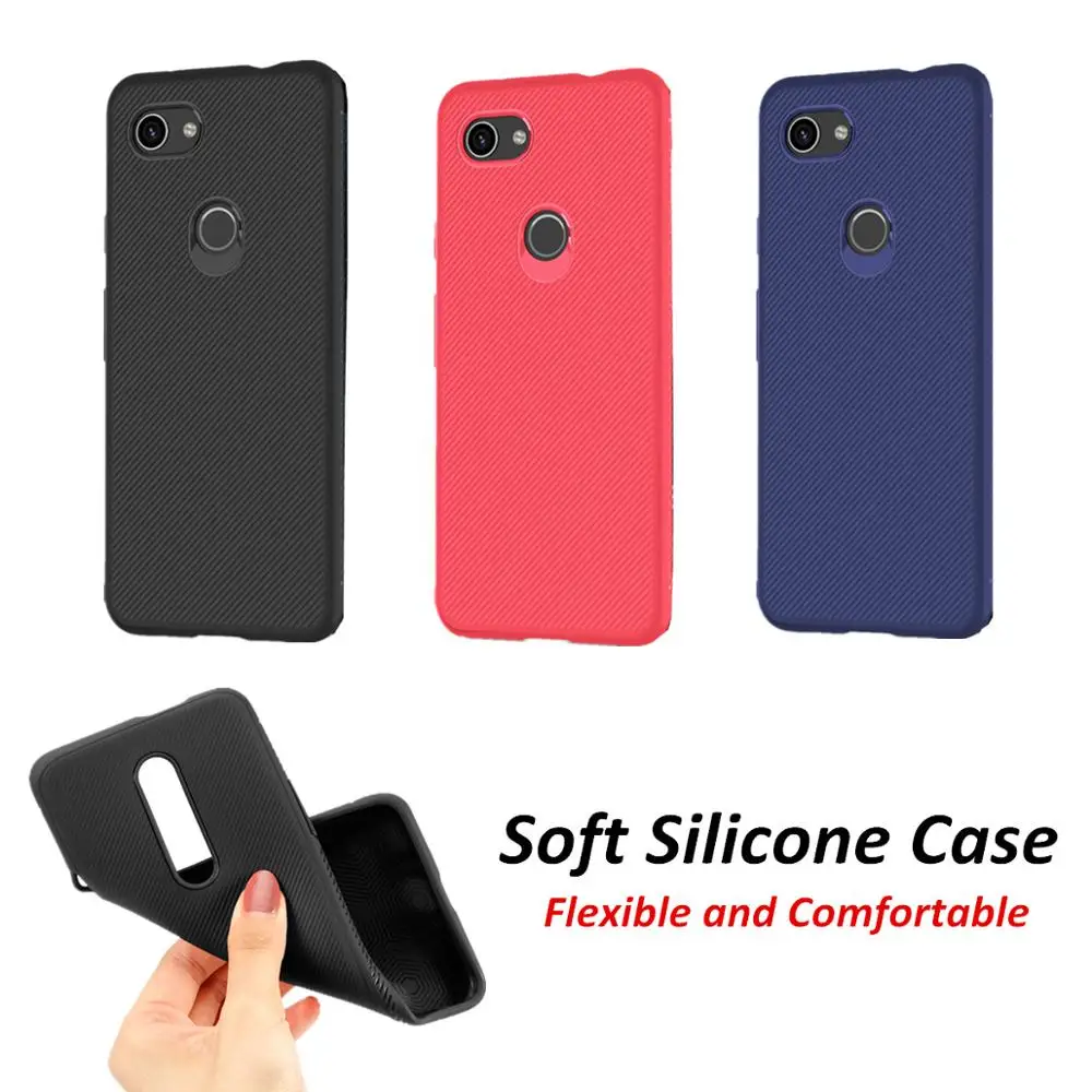 

For Google Pixel 3A Case 3A XL Soft Silicone Shockproof Cover Anti-Slip Rugged Matte Textured TPU Coque For Google Pixel 3A Case