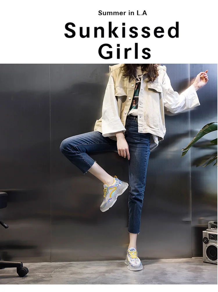 Loecktty/Новинка года; повседневная женская обувь; Лидер продаж; Простые модные весенние трендовые разноцветные белые женские туфли; дышащая мягкая обувь