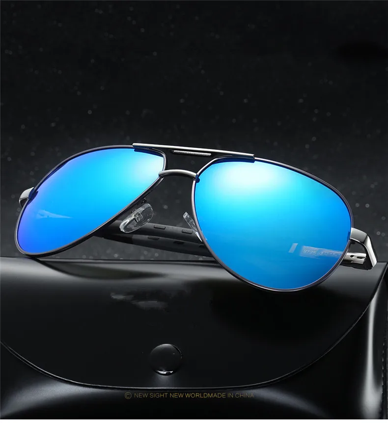 Роскошные брендовые винтажные алюминиевые поляризованные мужские классические солнцезащитные очки с покрытием для вождения мужчин/женщин oculos de sol