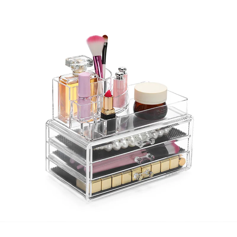Акриловый Органайзер для косметики с забавным дизайном|makeup organizer|acrylic makeup organizercase
