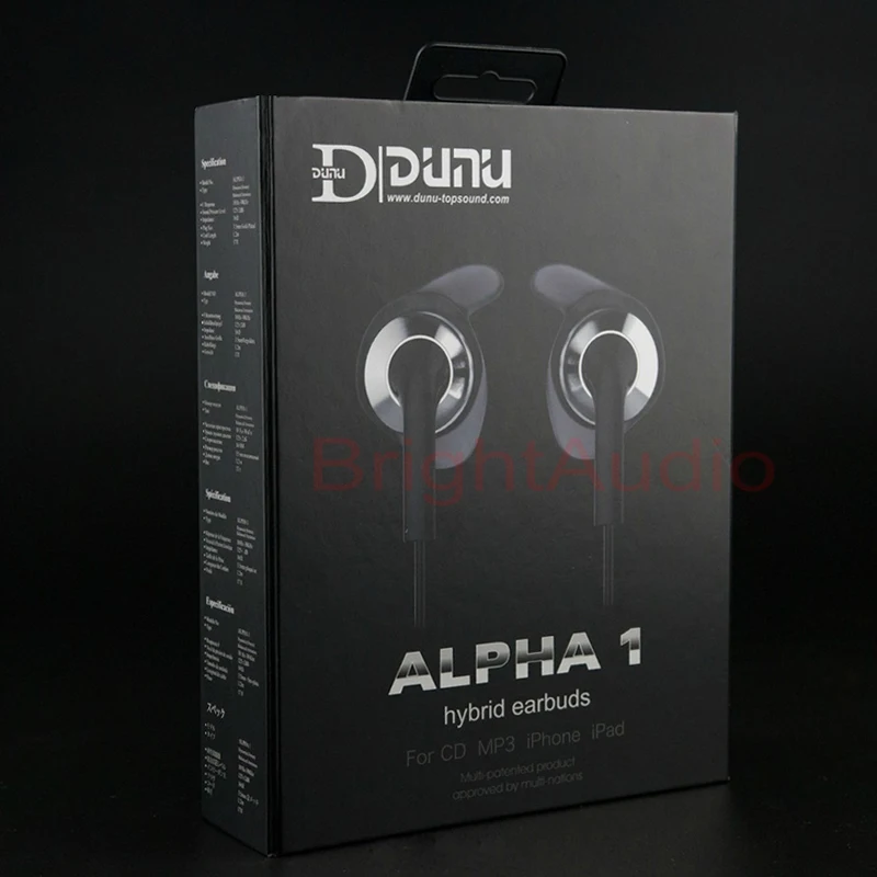 Dunu Альфа 1 Hifi наушники вкладыши гибридный двойной драйверы Наушники DUNU (A1)|dunu alpha
