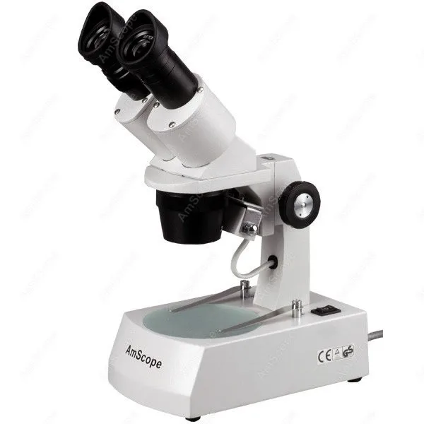 

Binocular Stereo Microscope--AmScope Supplies 20X-40X Binocular Stereo Microscope with 2 Halogen Lights