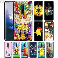 Pokemons ball Pika Phone Case for Oneplus 7 7Pro 6 6T Oneplus 7 Pro 6T Black Silicone Soft Case Cover
