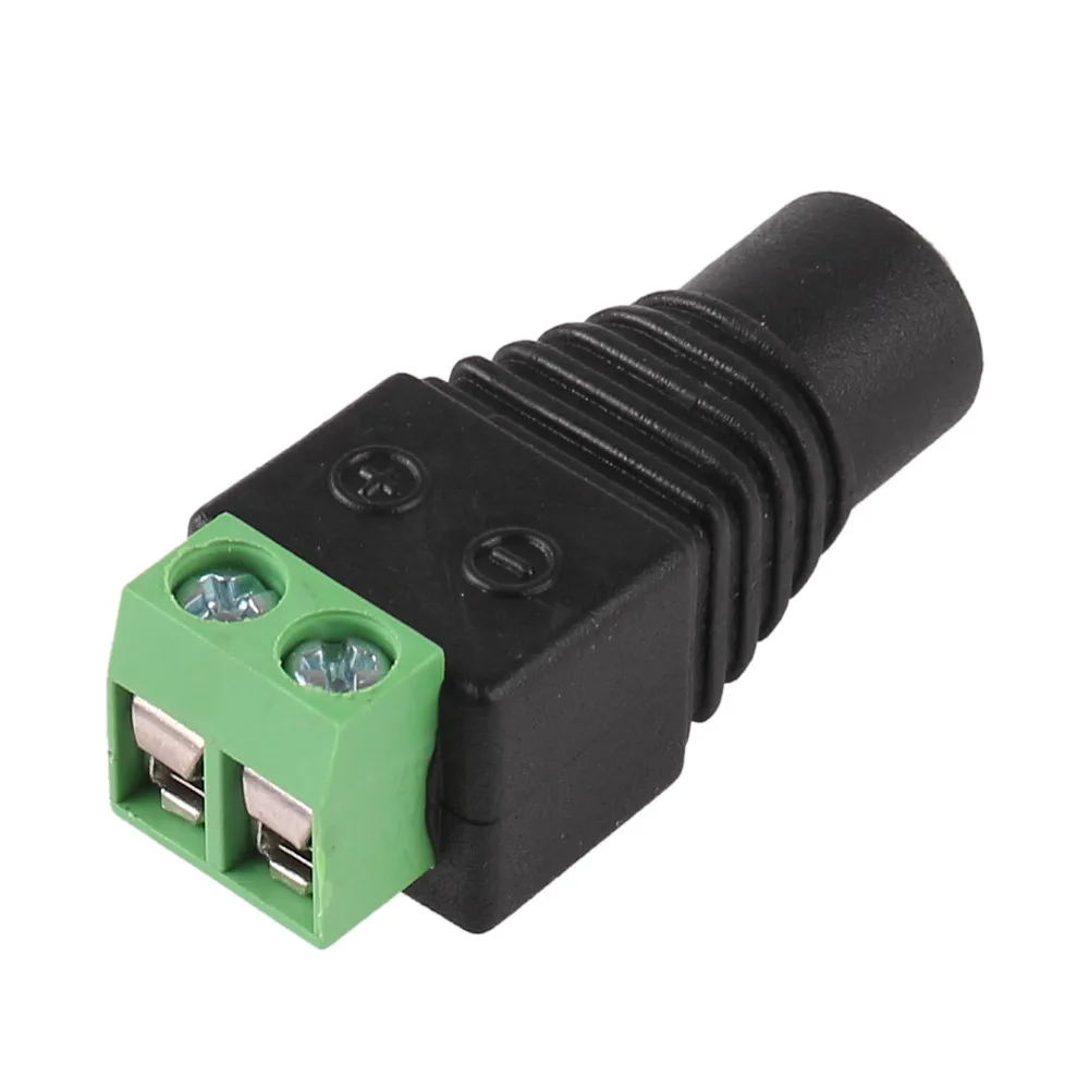 12V DC Power Jack Connector Female Cable Adapter Plug for LED Lightin