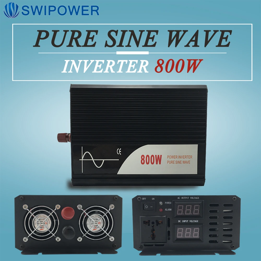 800W czysta fala sinusoidalna energia słoneczna inwerter DC 12V 24V 48V do AC 110V 220V 800W czysta fala sinusoidalna energia słoneczna inwerter DC 12V 24V 48V do AC 110V 220V