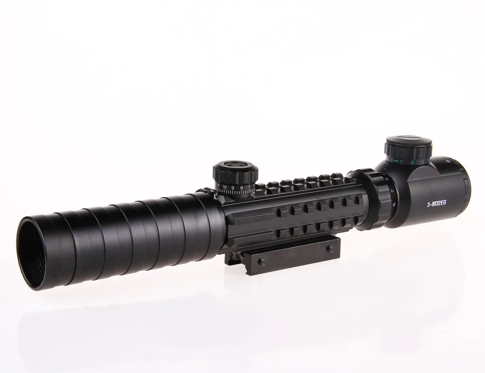 Fishbone Тип Прицел 3-9x32E подходит для всех ружья крепление для оптики Тактический телескопический прицел для охоты Лидер продаж