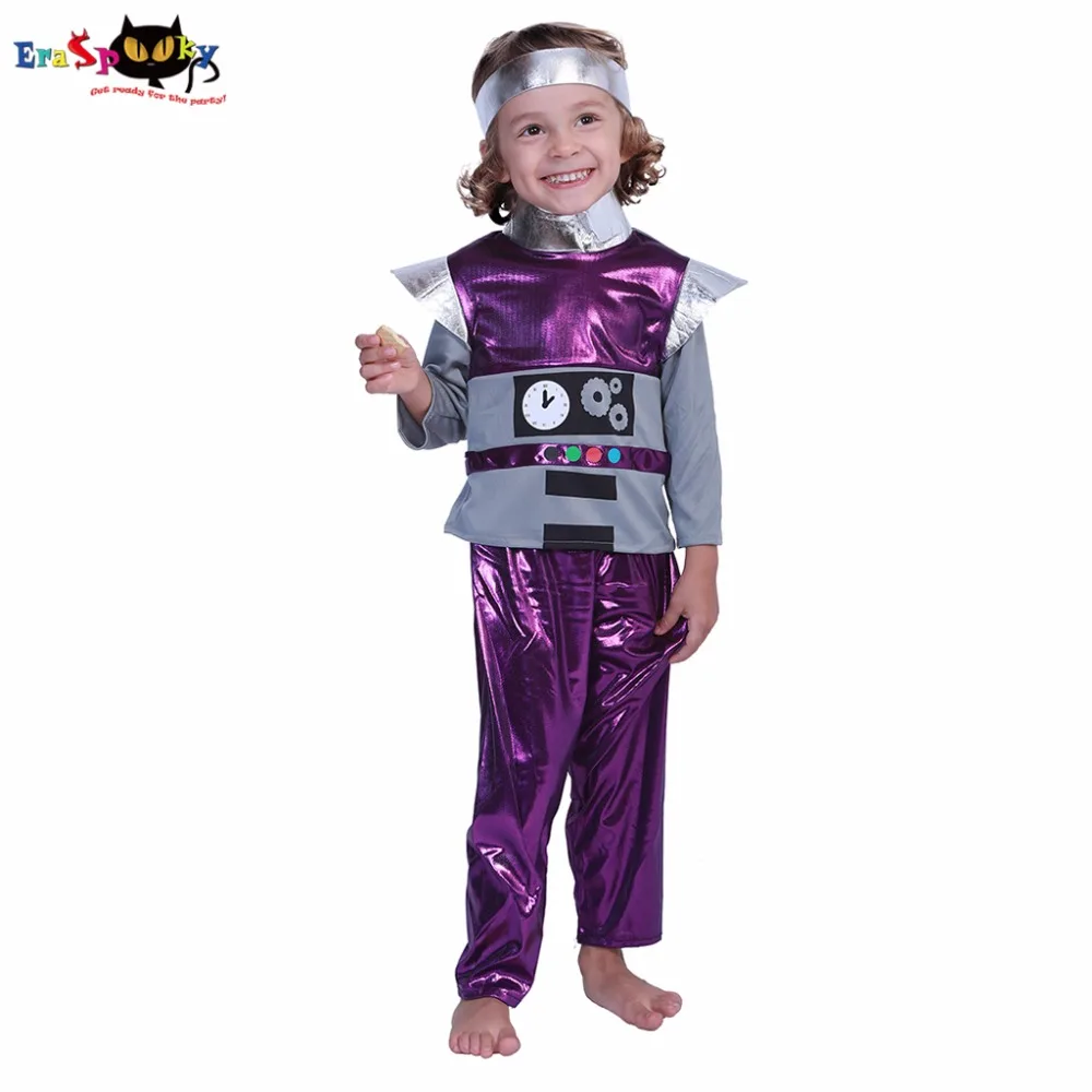 Eraspooky/костюм на Хэллоуин для малышей, астронавт, костюм робота в стиле ретро, костюм робота для мальчиков, карнавальный костюм