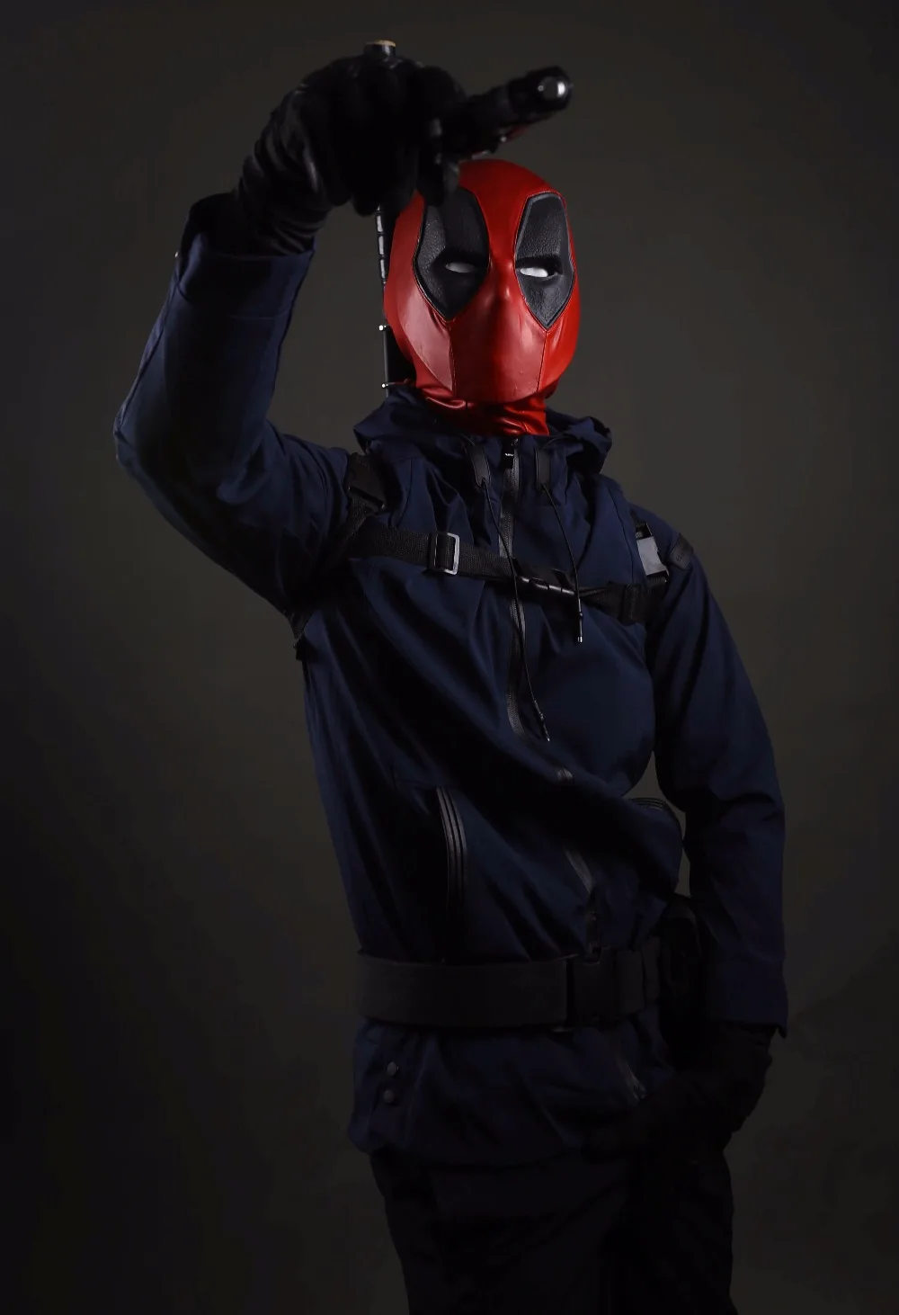 [Show.Z Store] Cattoys Deadpool Full Size Helmet Mask Movie Prop Cosplay Wearable 1/1